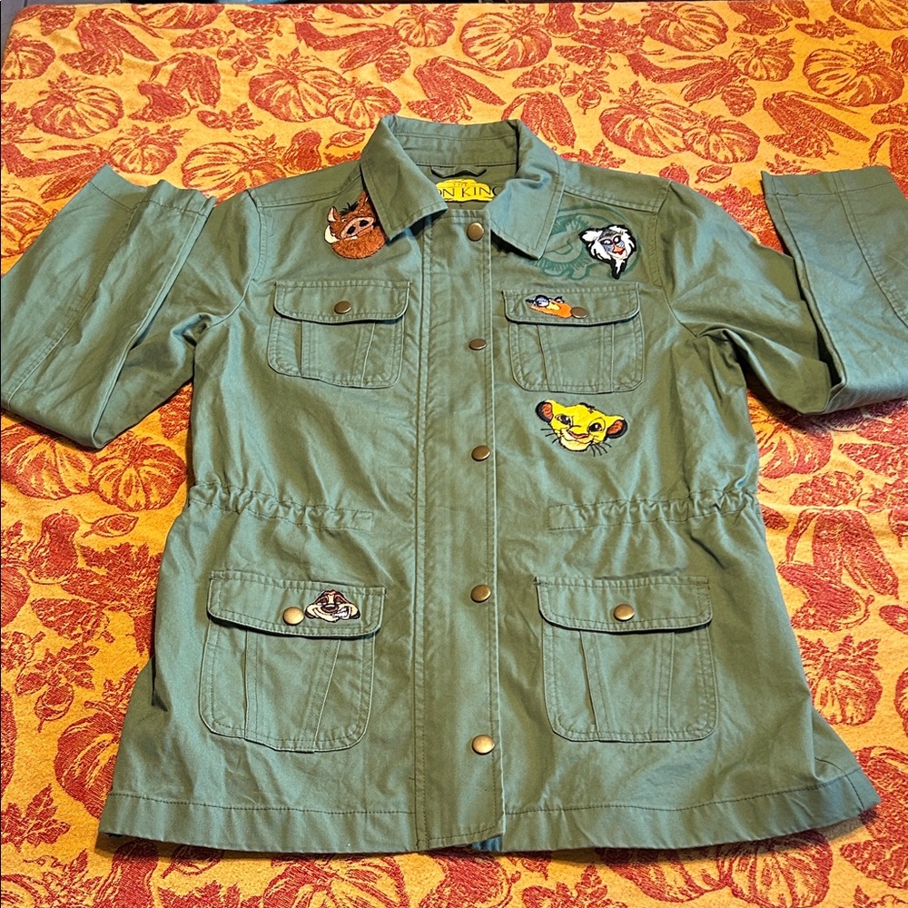 Disney “The Lion King” Utility or Safari Military Style Jacket NWOT Small Wmns